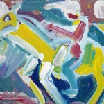 Miklós NÉMETH - Rider | oil on canvas | 35,5x45,5cm |